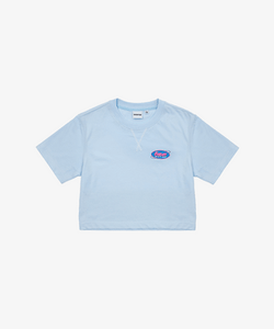 Follow to Seoul - Crop T-Shirt (light blue)