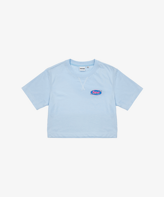 Follow to Seoul - Crop T-Shirt (light blue)