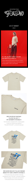 Follow to Seoul - S/S T-Shirt (Beige)
