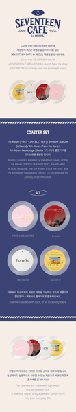 SEVENTEEN CAFE in SEOUL - Coaster Set