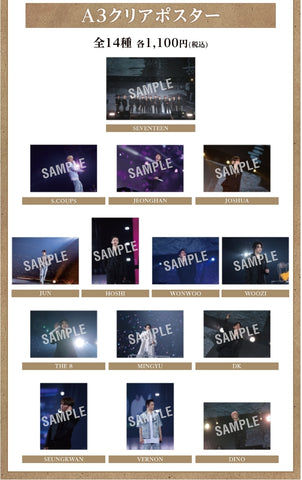 [A3 Clear Poster] SEVENTEEN 'FOLLOW' THE CITY PHOTO EXHIBITION~'LOVE'&'FOLLOW'