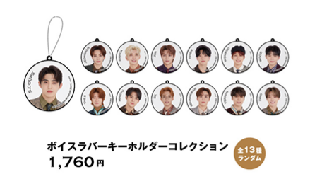 [On Site Purchase] 2021 Seventeen Museum - Voice Rubber Keychain (Random)