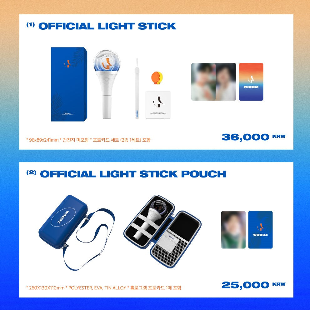 Woodz Official Light Stick and Light Stick Pouch