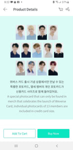 Weverse Card MD - Seventeen Card Wallet Tingi