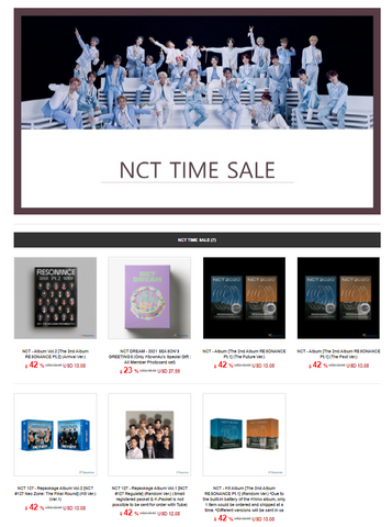 [December 31 Kt4u Sale] NCT Albums