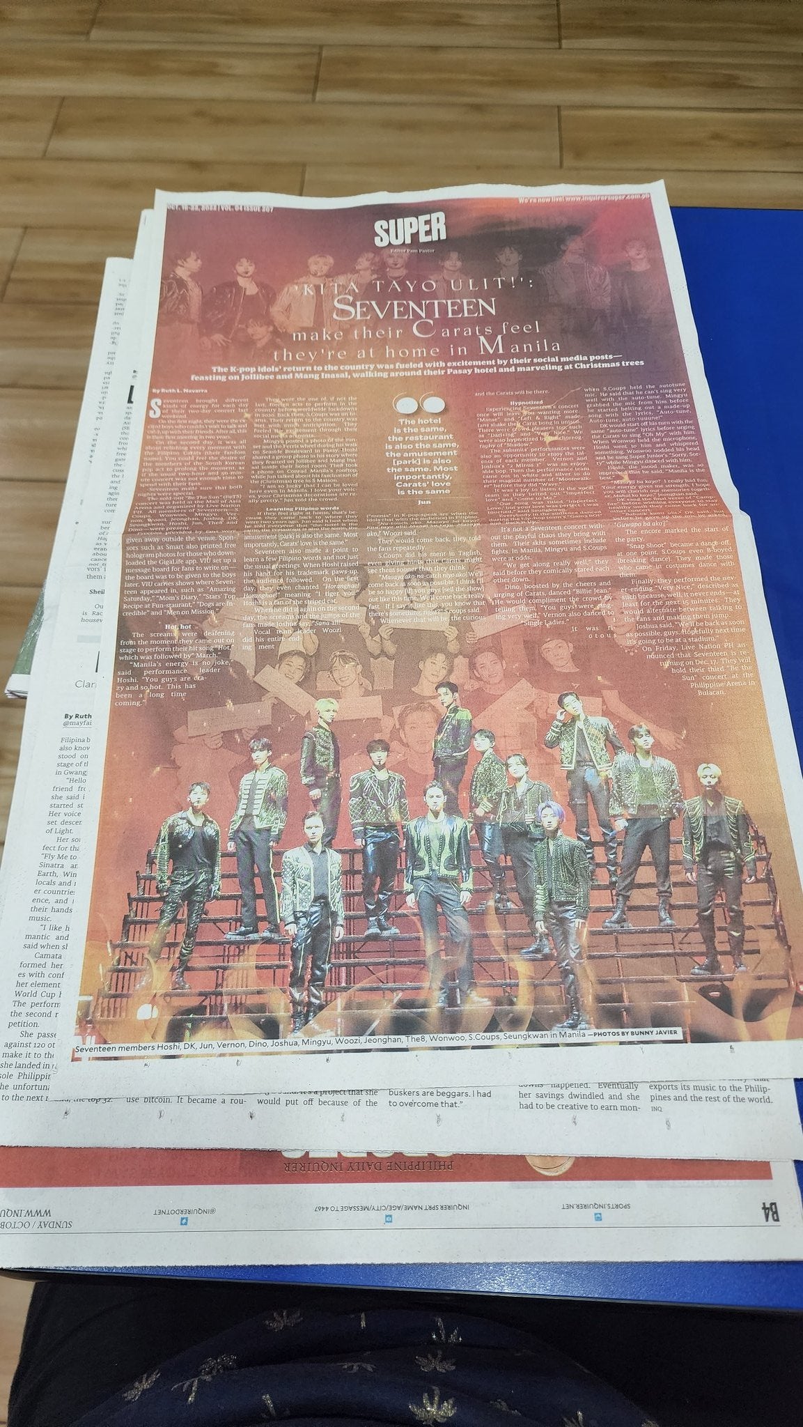 Sunday Inquirer - BeTS in MNL