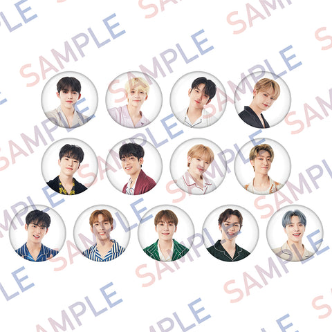 Seventeen Pajama Party - Can Badge - Face (Random)