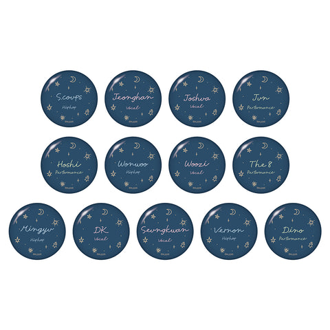 Seventeen Pajama Party - Can Badge - Name (Random)