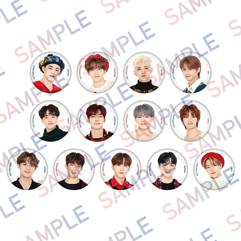 [Jan 2021 Release] Seventeen Winter Meat Festival Can Badge (Face) - Random
