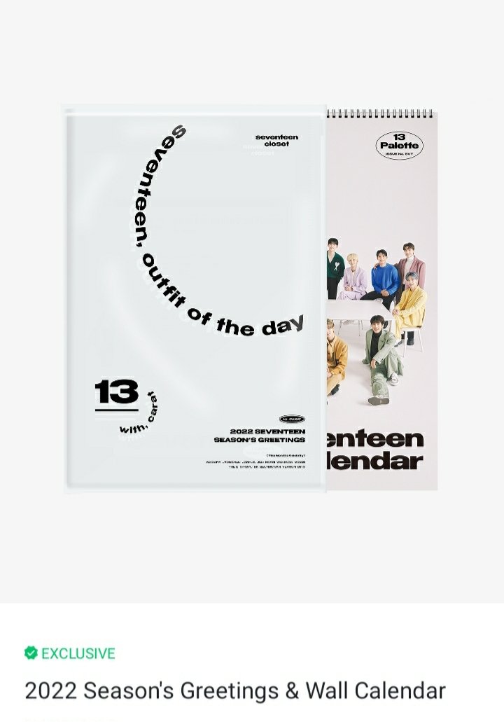 Seventeen 2022 Season's Greetings and Wall Calendar (KR Version)