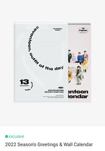 Seventeen 2022 Season's Greetings and Wall Calendar (KR Version)